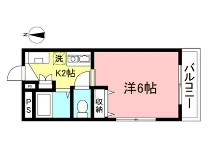 MKジェムズマンション(1K/3階)の間取り写真