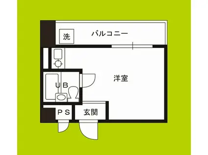 リーガル塚本III(ワンルーム/6階)の間取り写真