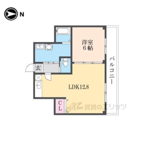 ファミール21(1LDK/4階)の間取り写真