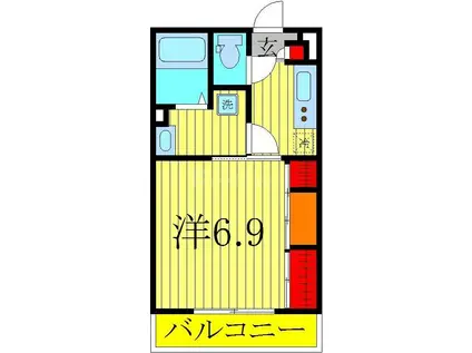 リブリ・ソレーユ はつみ(1K/3階)の間取り写真