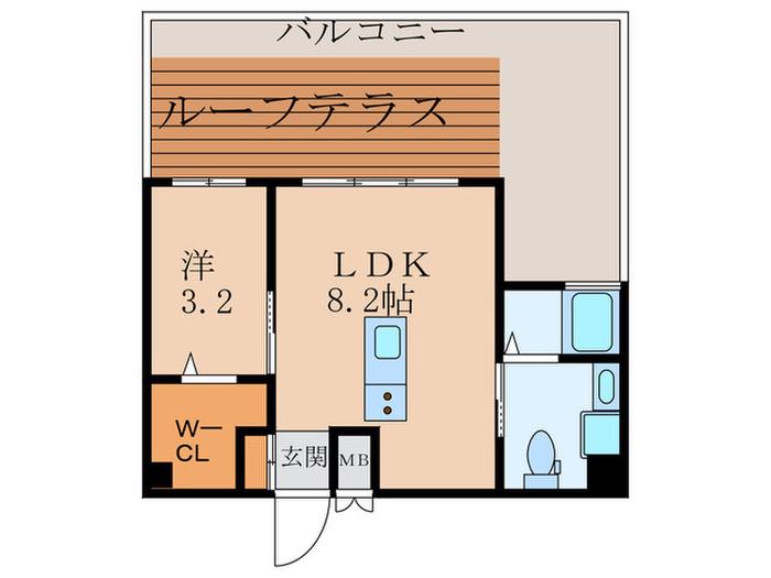 ザ・コッチ神戸(1LDK/10階)の間取り写真