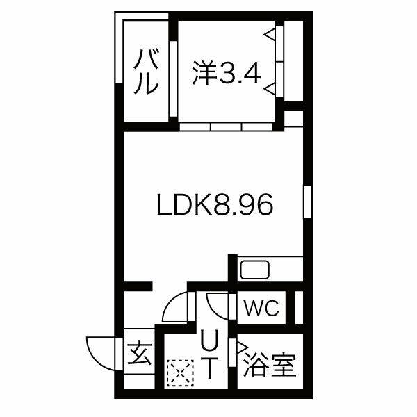 FSTYLE藤井寺西古室(1LDK/2階)の間取り写真