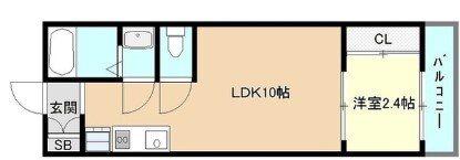 EASE.T4(1LDK/2階)の間取り写真