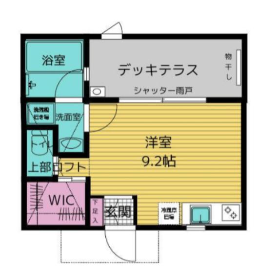 メゾンブランアネックス(ワンルーム/1階)の間取り写真