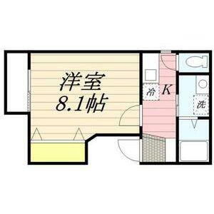 リブレア宮ノ陣(1K/2階)の間取り写真