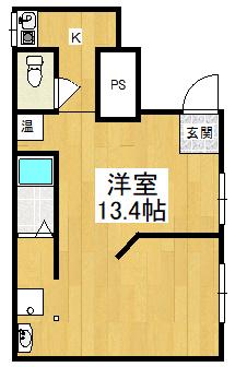 エスティライフ喜志駅前(ワンルーム/1階)の間取り写真