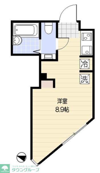 下北沢GARDEN(ワンルーム/1階)の間取り写真