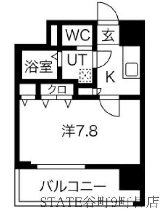 ミラージュパレス難波東レジデンス(1K/10階)の間取り写真