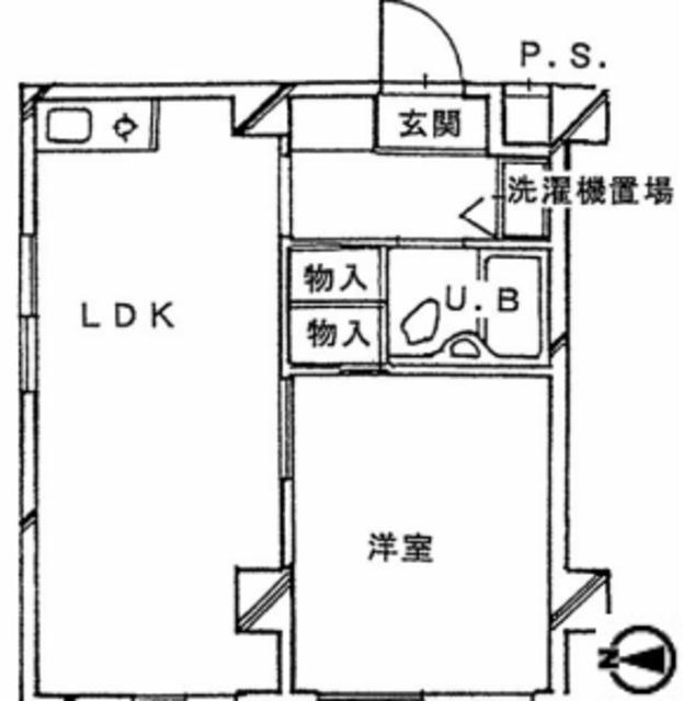 グランコート中馬込(1LDK/3階)の間取り写真