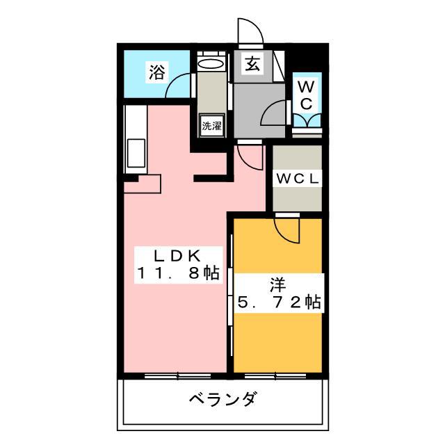 サンフォレスタ湘南(1LDK/5階)の間取り写真