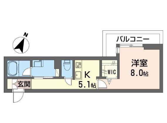 リトルベアー(1K/3階)の間取り写真