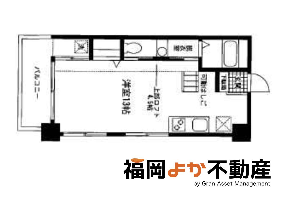 エントランスII(ワンルーム/2階)の間取り写真