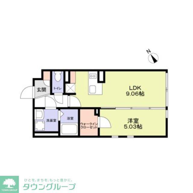 THE RESIDENCE ICHIGAYADAIMACHI(1LDK/3階)の間取り写真