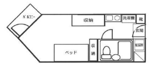 コスモヒルハウスA(ワンルーム/3階)の間取り写真