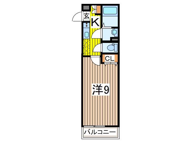 スマイラス西川口(1K/3階)の間取り写真