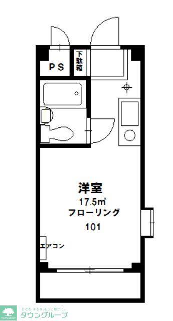 フェリーチェ21(ワンルーム/1階)の間取り写真