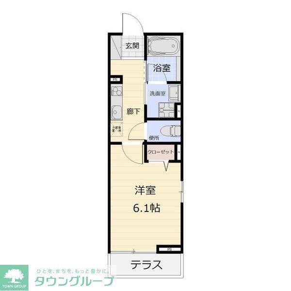 リバーシティ大泉学園(1K/2階)の間取り写真