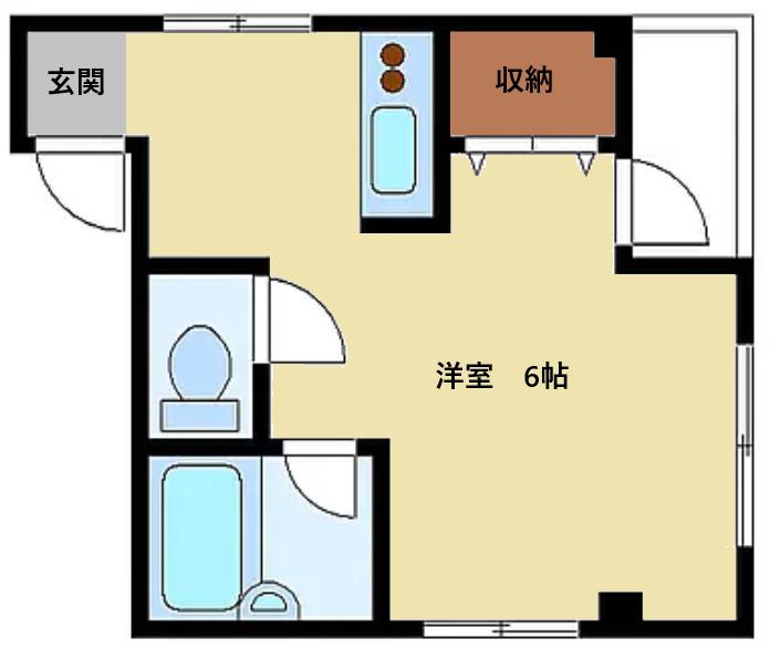 林泉ビル(ワンルーム/3階)の間取り写真