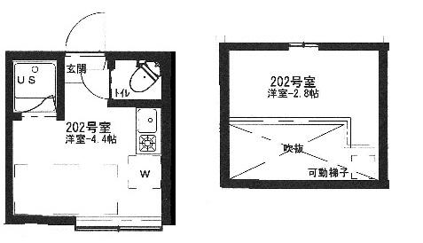 アーバンプレイス目白台A(ワンルーム/2階)の間取り写真