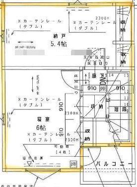 狩野アパート(2LDK/1階)の間取り写真
