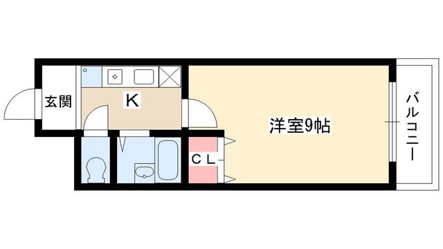 メゾンアイレスII(1K/2階)の間取り写真