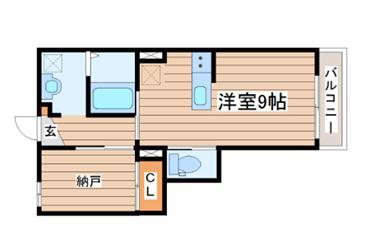 ANYRE高砂駅東II(ワンルーム/2階)の間取り写真