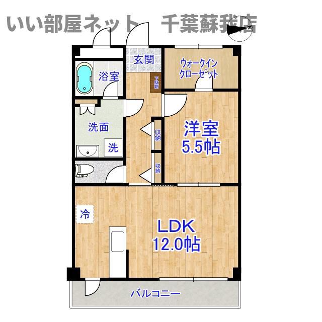プライム(1LDK/2階)の間取り写真