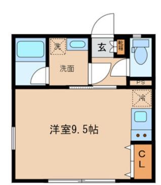 京王井の頭線 井の頭公園駅 徒歩9分 2階建 築12年(ワンルーム/1階)の間取り写真
