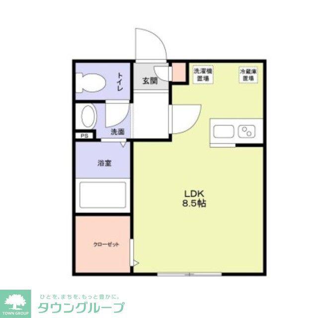 シティースタイル湘南(ワンルーム/3階)の間取り写真