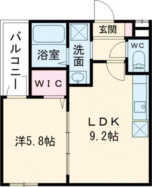 フジパレス住道III番館(1LDK/2階)の間取り写真