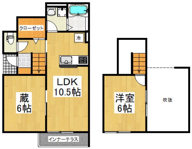 桜が丘4丁目(1SLDK/1階)の間取り写真