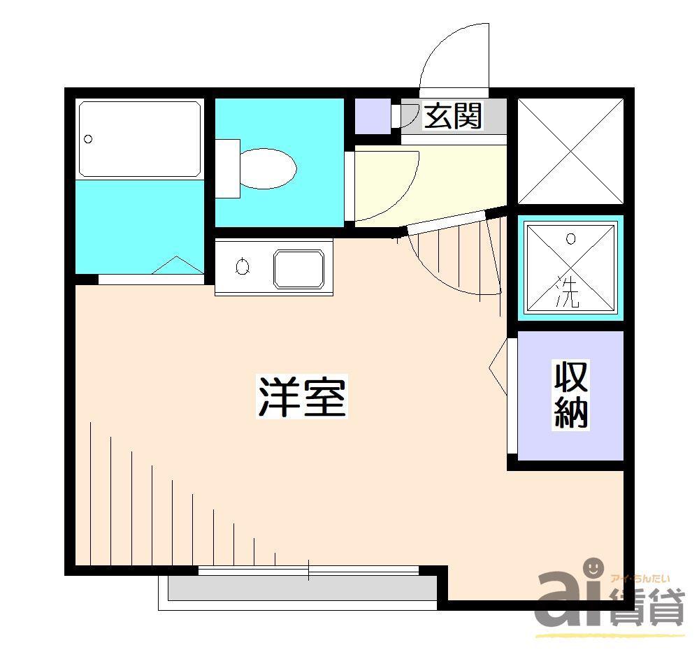 AIFORT椎名町(ワンルーム/2階)の間取り写真
