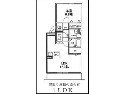 セントレジス(1LDK/2階)の間取り写真