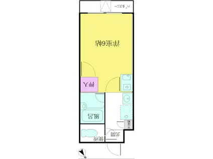 オランダ坂下ビル(ワンルーム/5階)の間取り写真