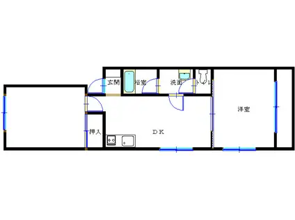 トマトハウス(2DK/1階)の間取り写真