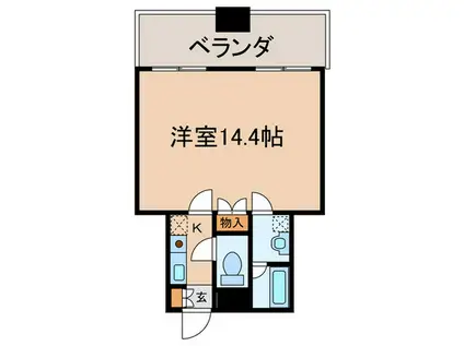 エルヴァージュ神田神保町(1K/6階)の間取り写真