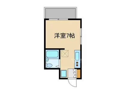 小茂根パークハイツ(ワンルーム/4階)の間取り写真