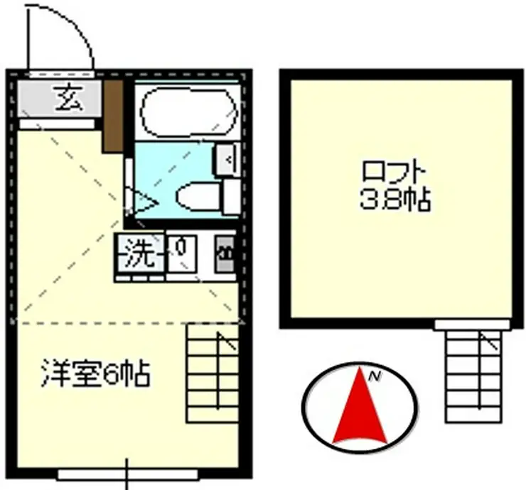 KAINOS弘明寺 1階階 間取り