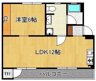 REGIS南丘(1LDK/4階)の間取り写真