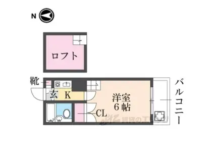 CITYPALACE21富雄元町PART(1K/2階)の間取り写真