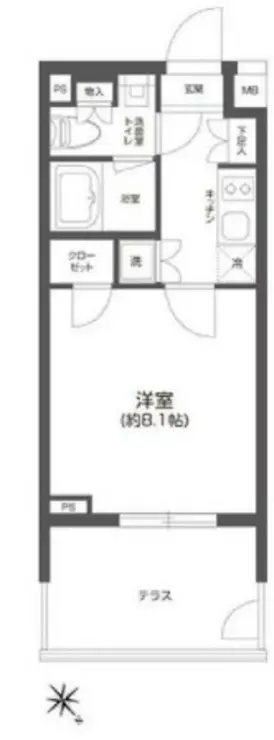 リマール新城A 1階階 間取り