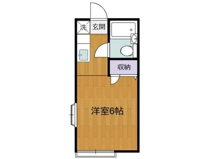 プチメゾン北条(ワンルーム/1階)の間取り写真