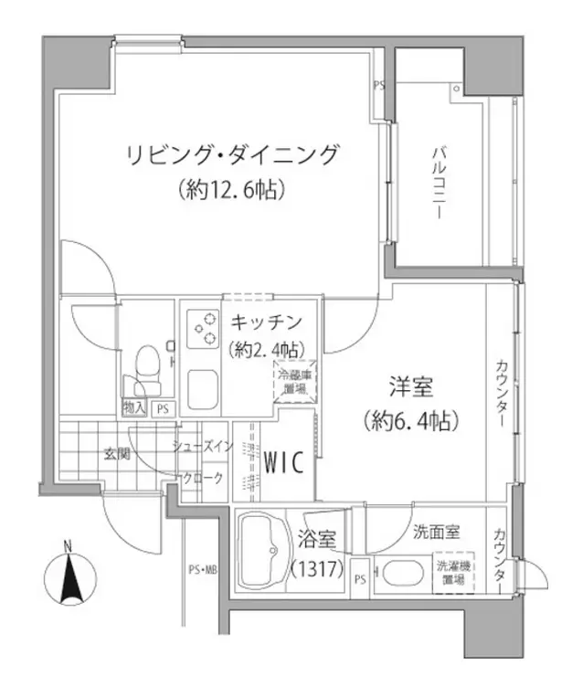 エーデル練馬 7階階 間取り