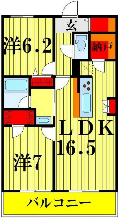 ロイヤルパークス西新井 3階階 間取り