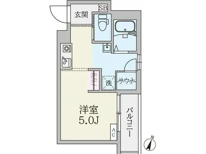 MA CACHETTE(1K/3階)の間取り写真