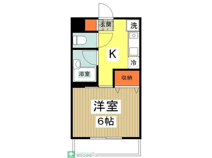 フェイムドゥボウ(1K/1階)の間取り写真