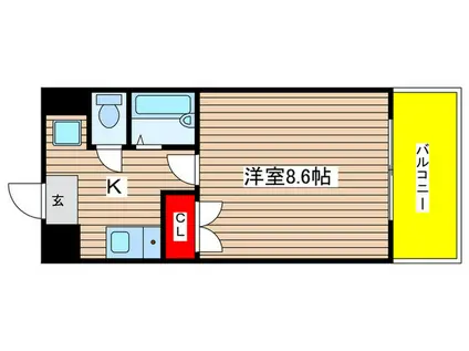 NTビル(1K/3階)の間取り写真