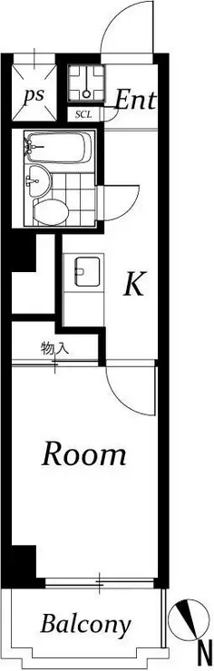 ベル島田 8階階 間取り