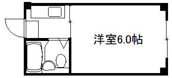 ハイツ銀座(1K/3階)の間取り写真