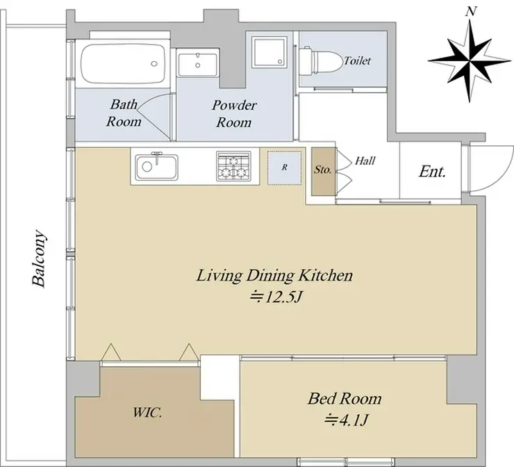 学園台ハイツ 6階階 間取り